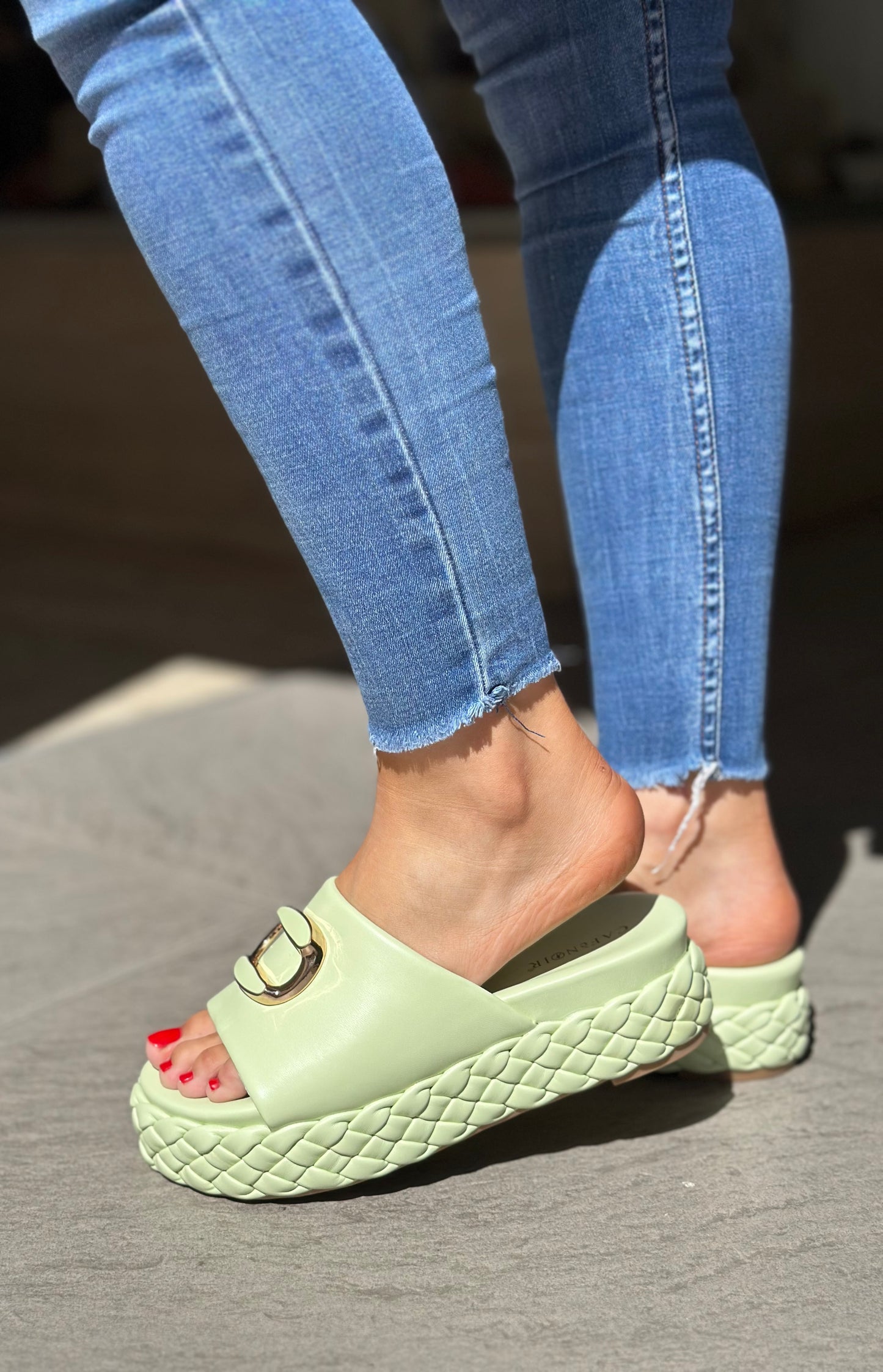 Mules CAFE NOIR Vert menthe femme