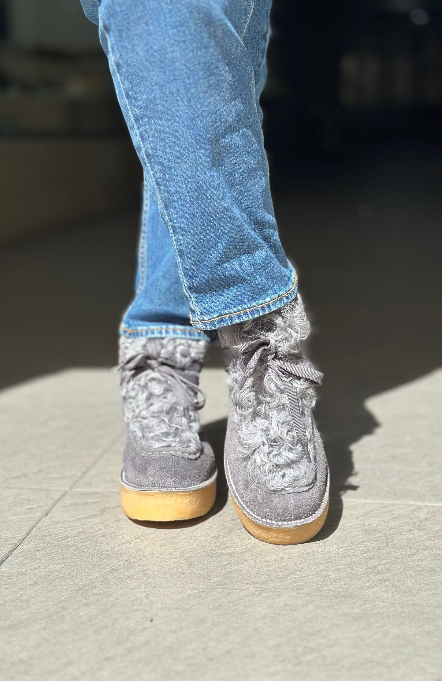 Chaussures montantes NAN-KU EFK-01 GREY femme