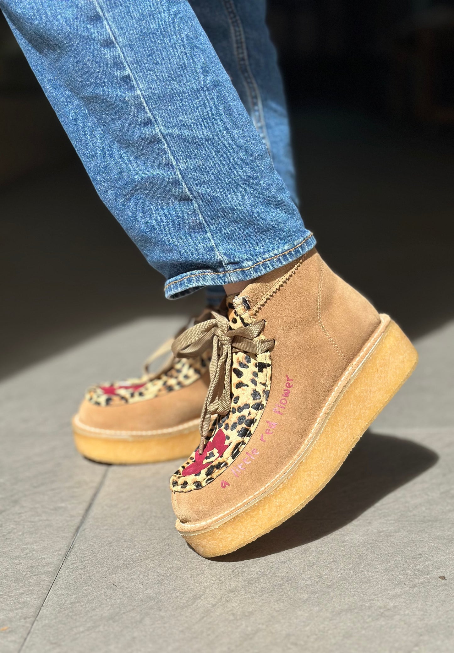 Chaussures montantes NAN-KU EFK-02 LEOPARD femme