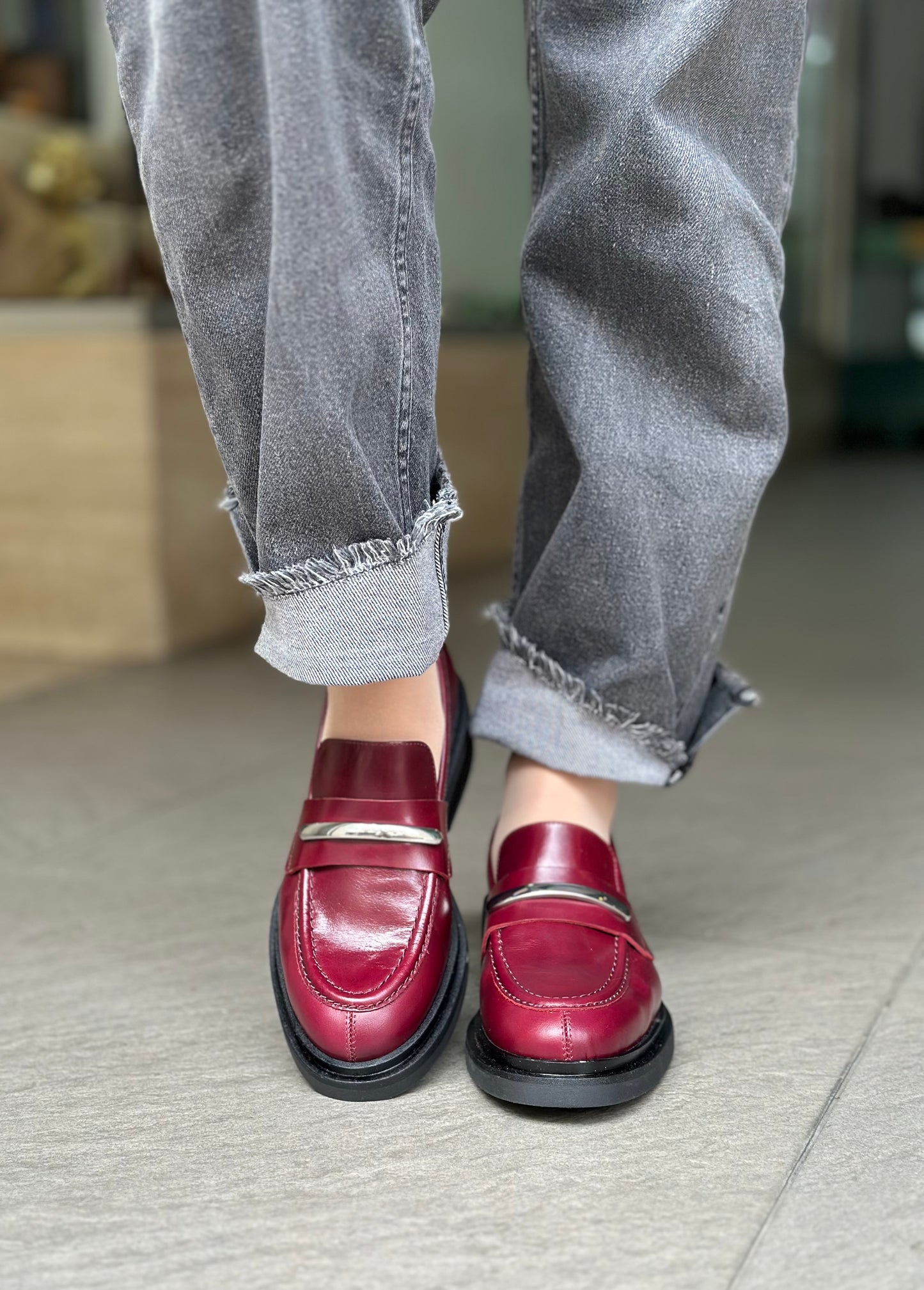 Mocassins ANGEL ALARCON 25562-151A BORDEAUX femme