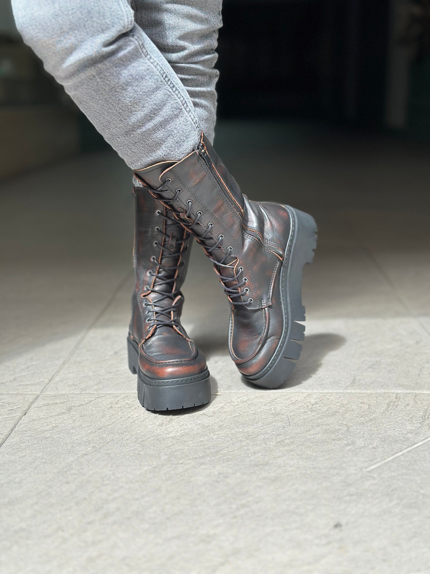 Bottines THE ART COMPAGNY 1768 marron femme