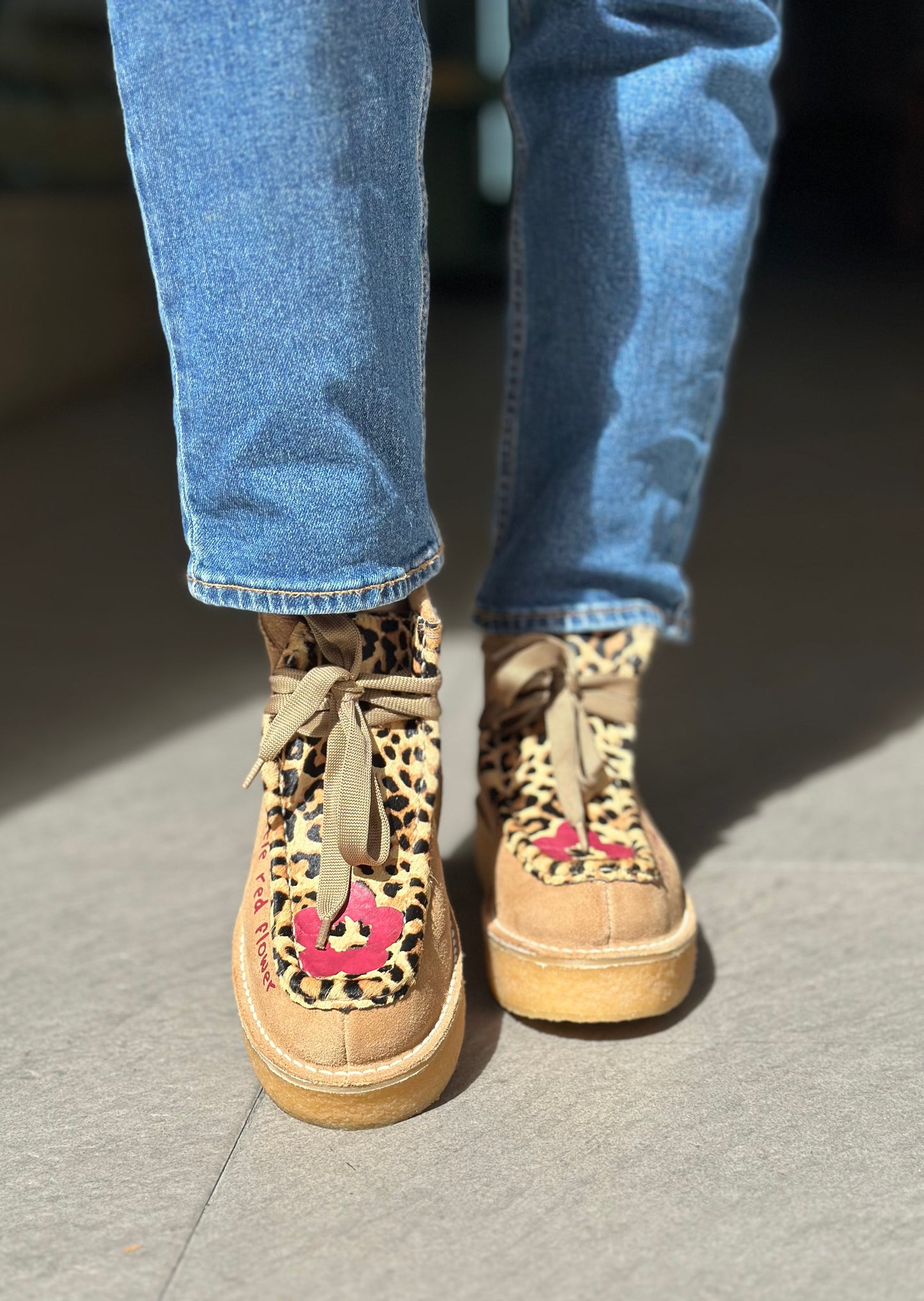 Chaussures montantes NAN-KU EFK-02 LEOPARD femme