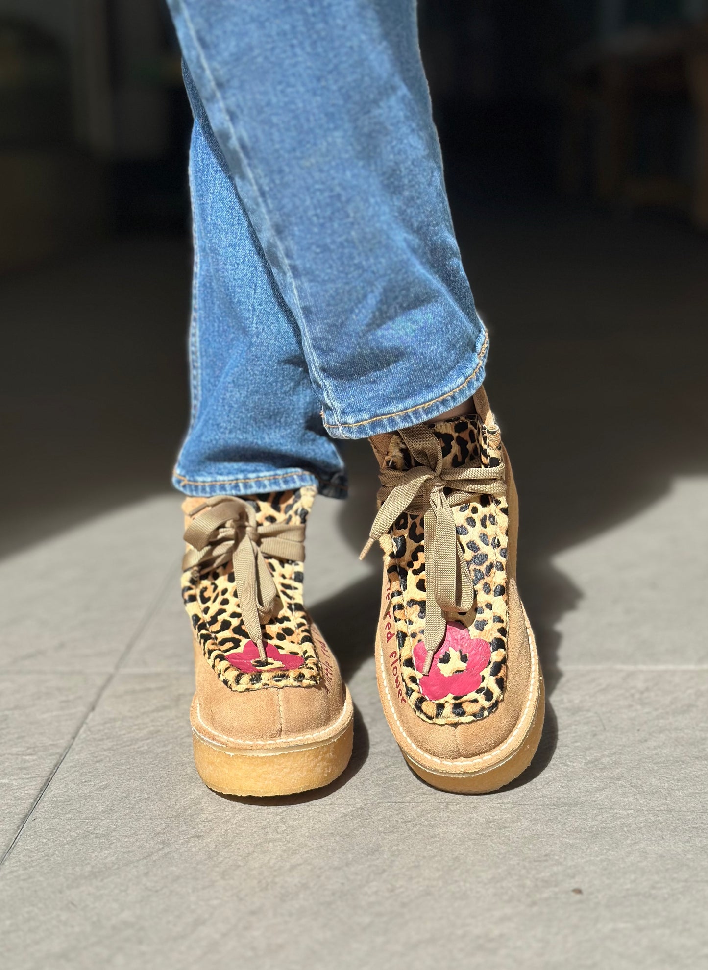Chaussures montantes NAN-KU EFK-02 LEOPARD femme
