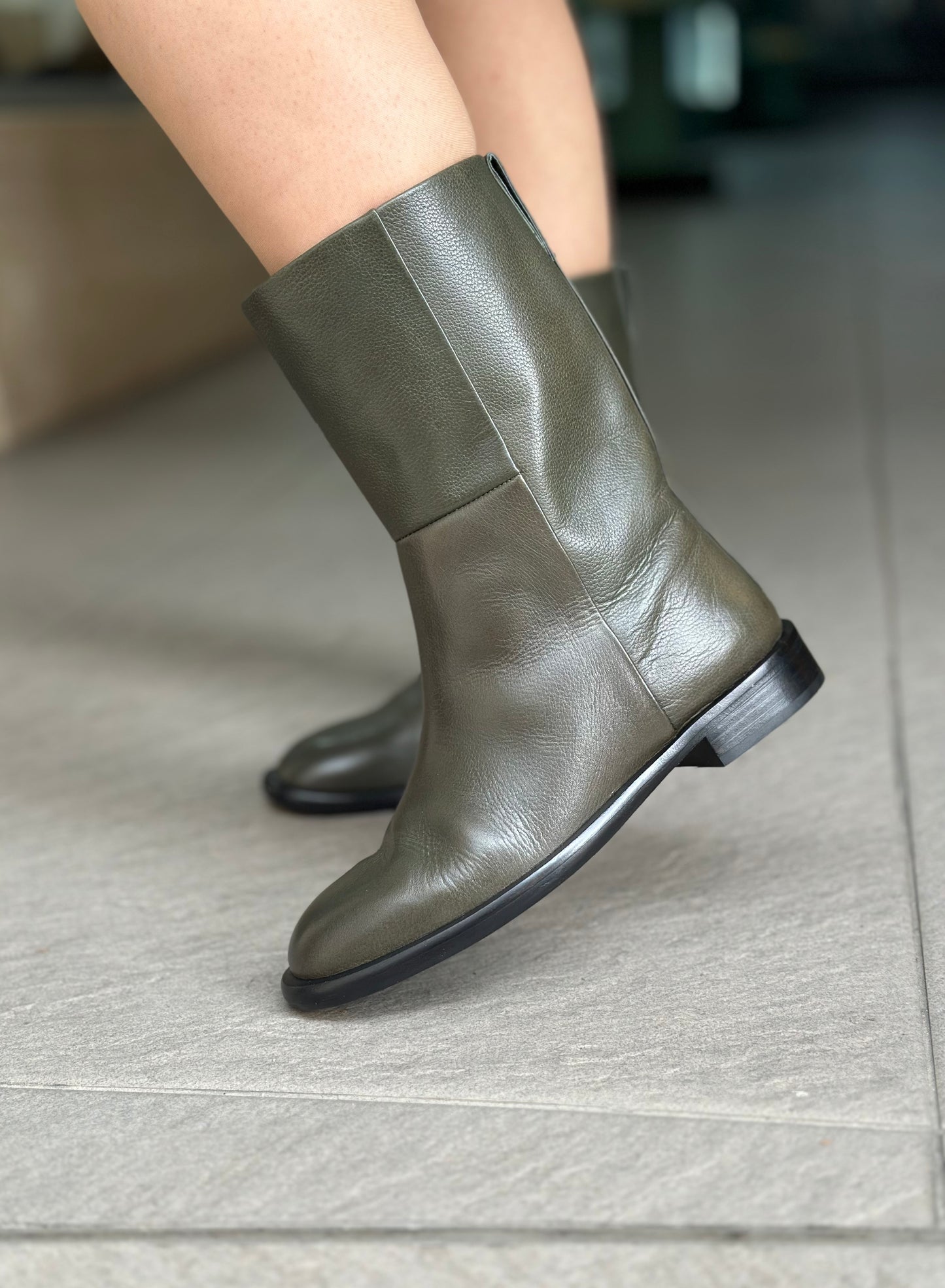 Bottines cavalière JVAM 37437 WINTER FOREST KAKI femme