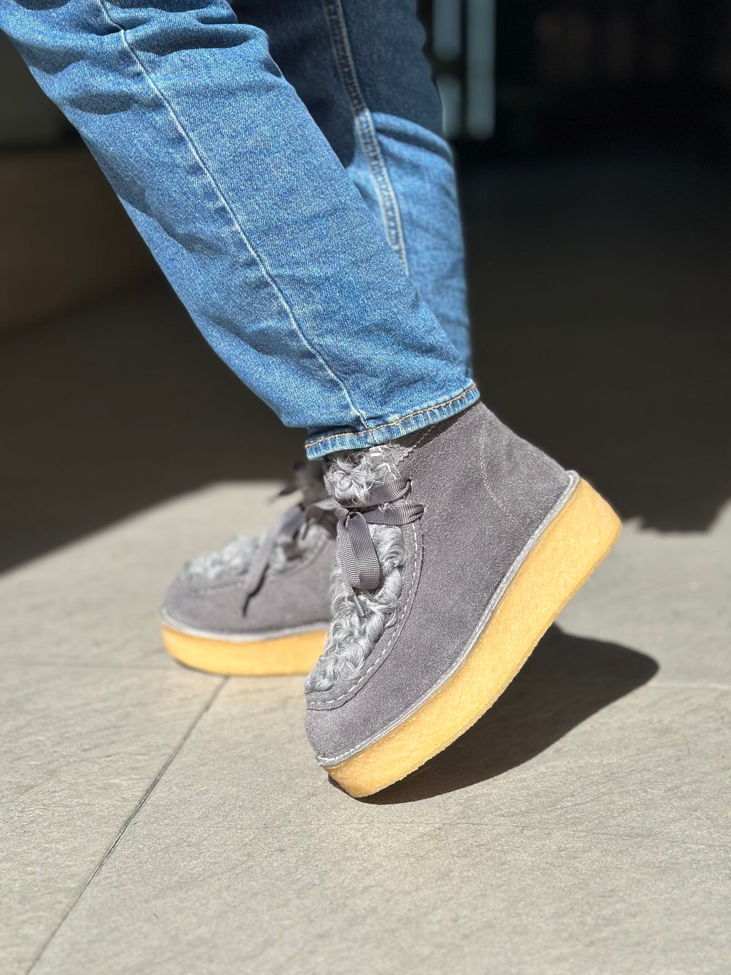 Chaussures montantes NAN-KU EFK-01 GREY femme