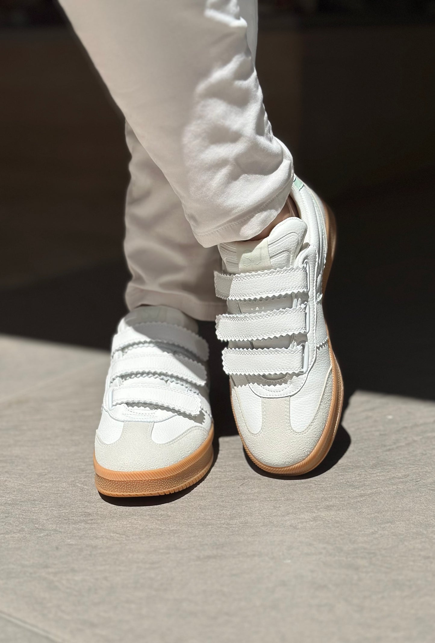 Baskets SJ FEMME Blanche et bleu