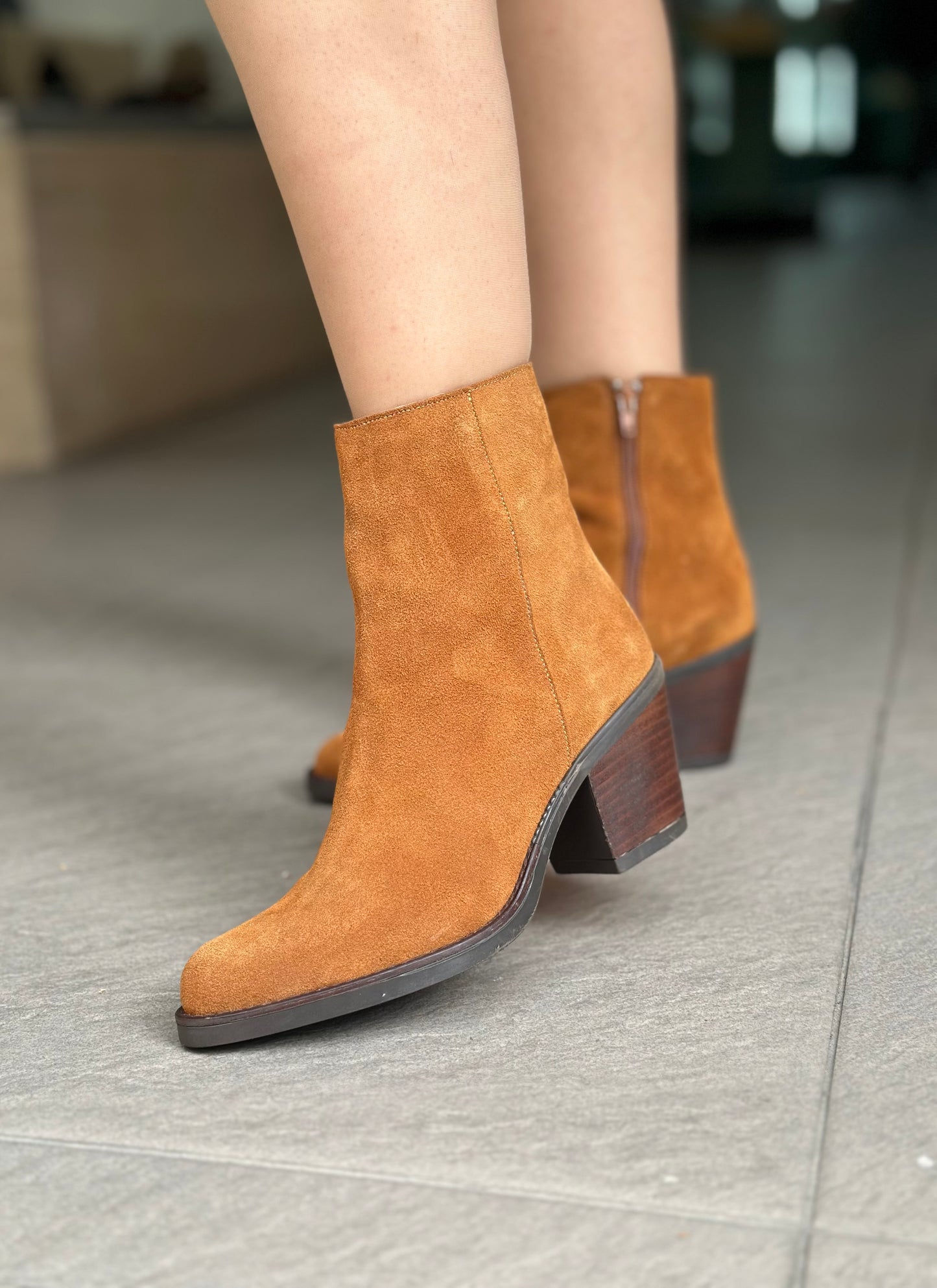 Bottines NGY MACHADO VELOUR SIGARO femme