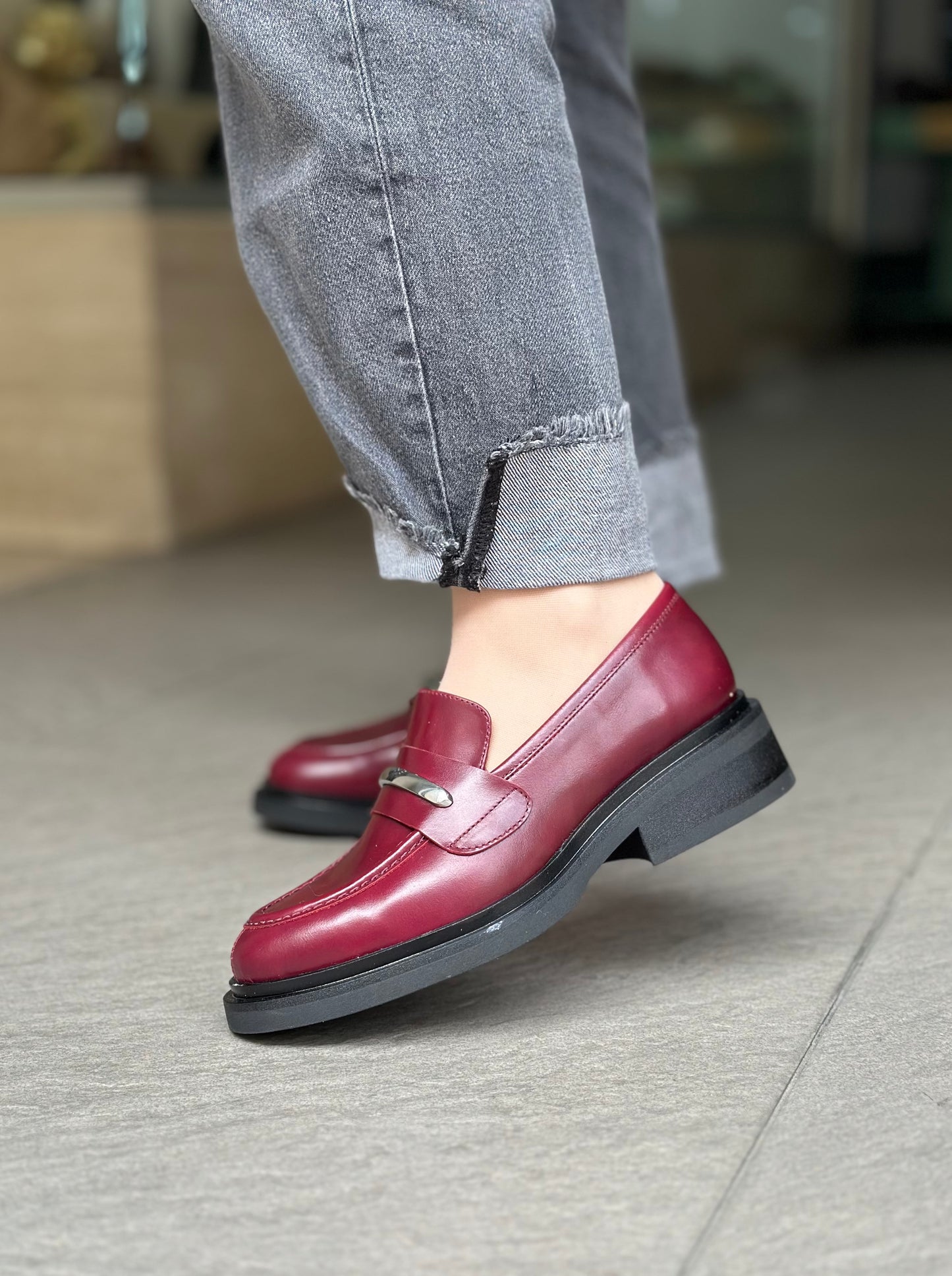 Mocassins ANGEL ALARCON 25562-151A BORDEAUX femme