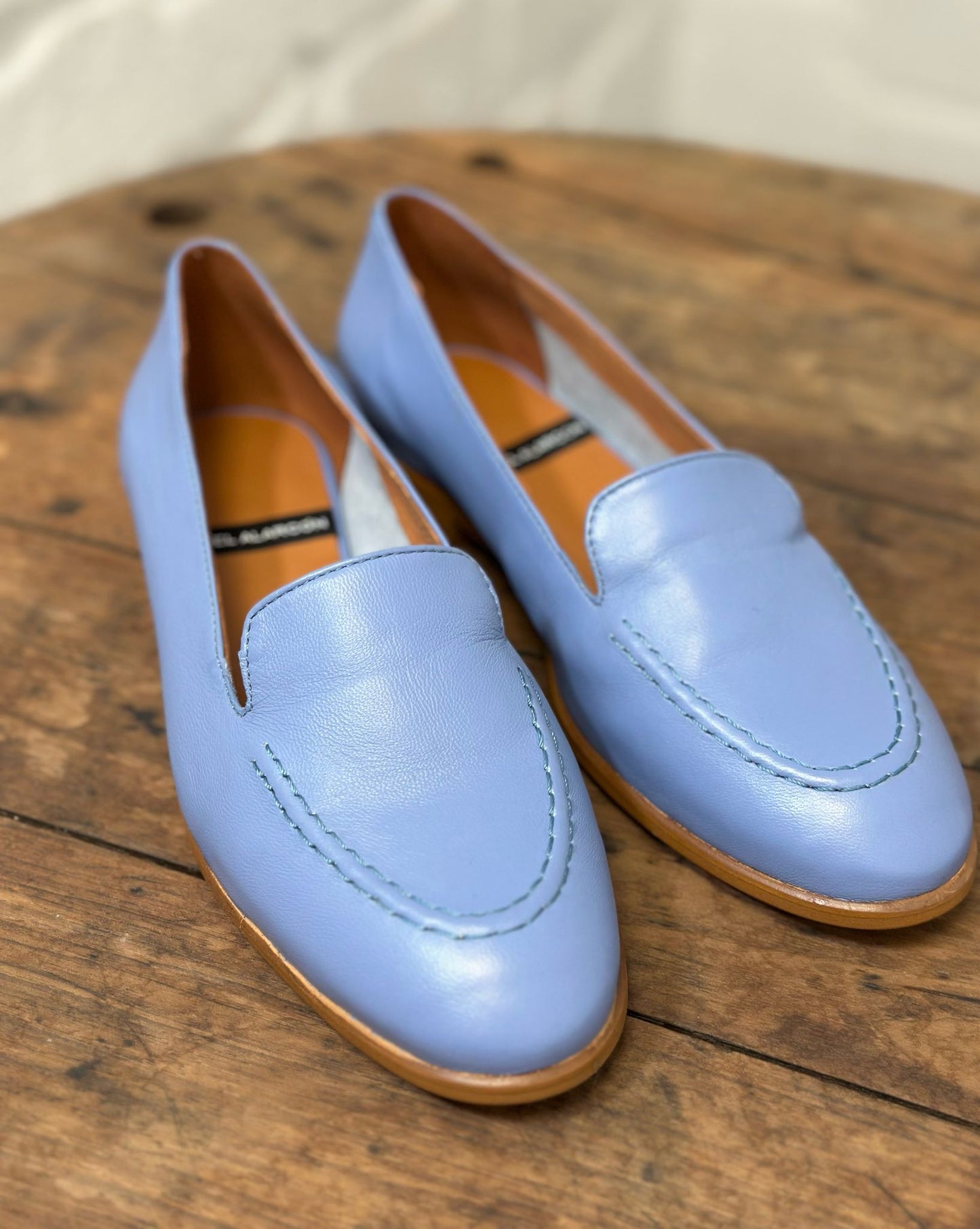 Mocassins Angel Alarcon bleu lavande femme