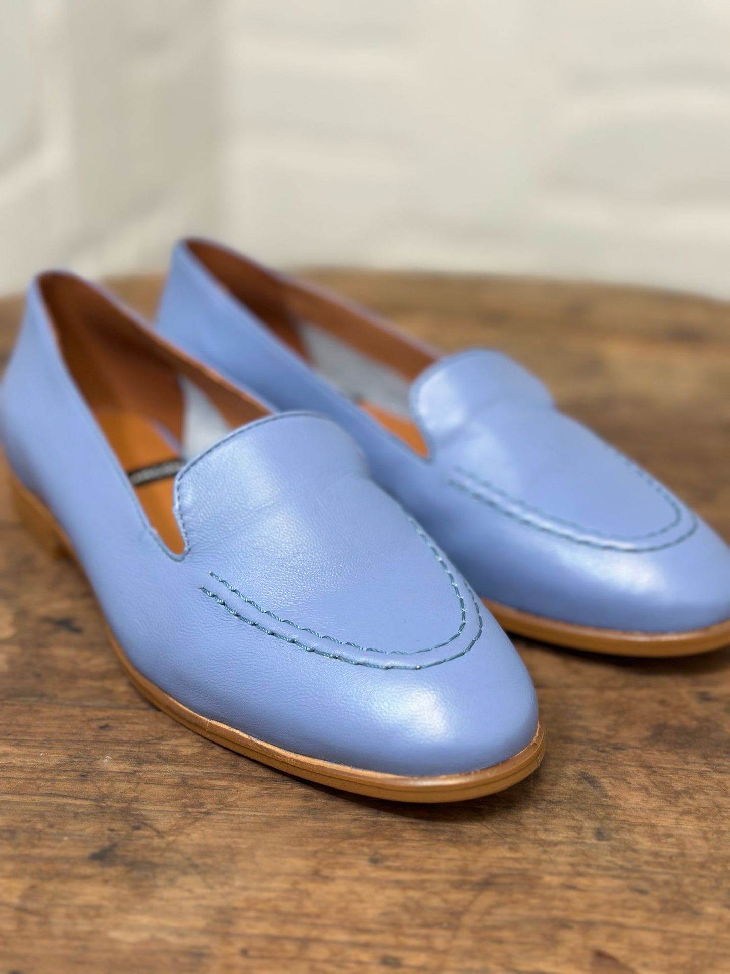 Mocassins Angel Alarcon bleu lavande femme