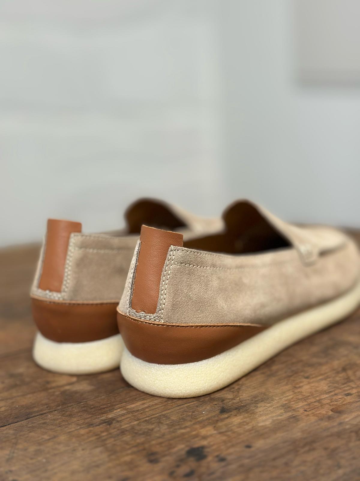 Mocassins KEBO beige homme