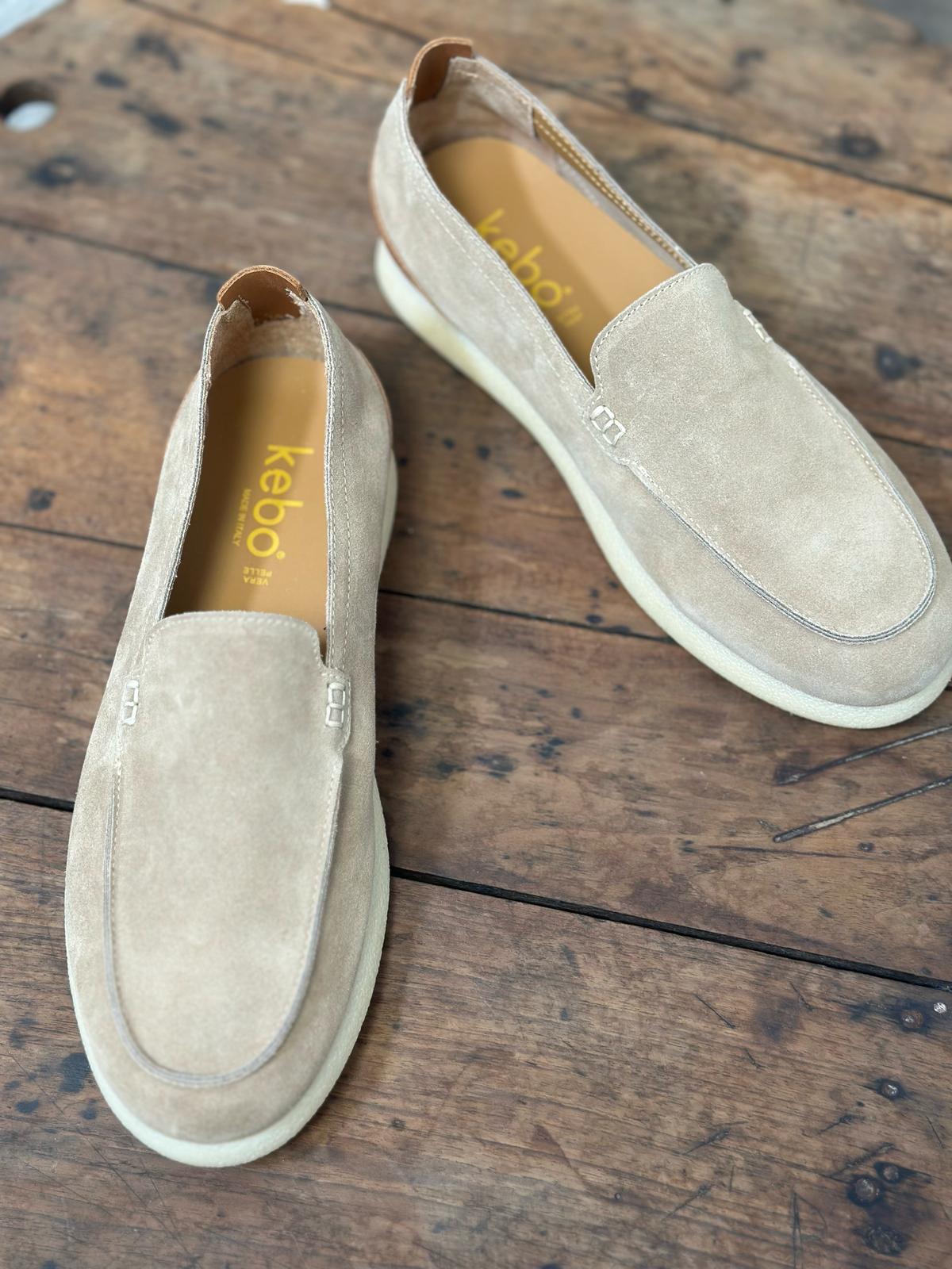 Mocassins KEBO beige homme
