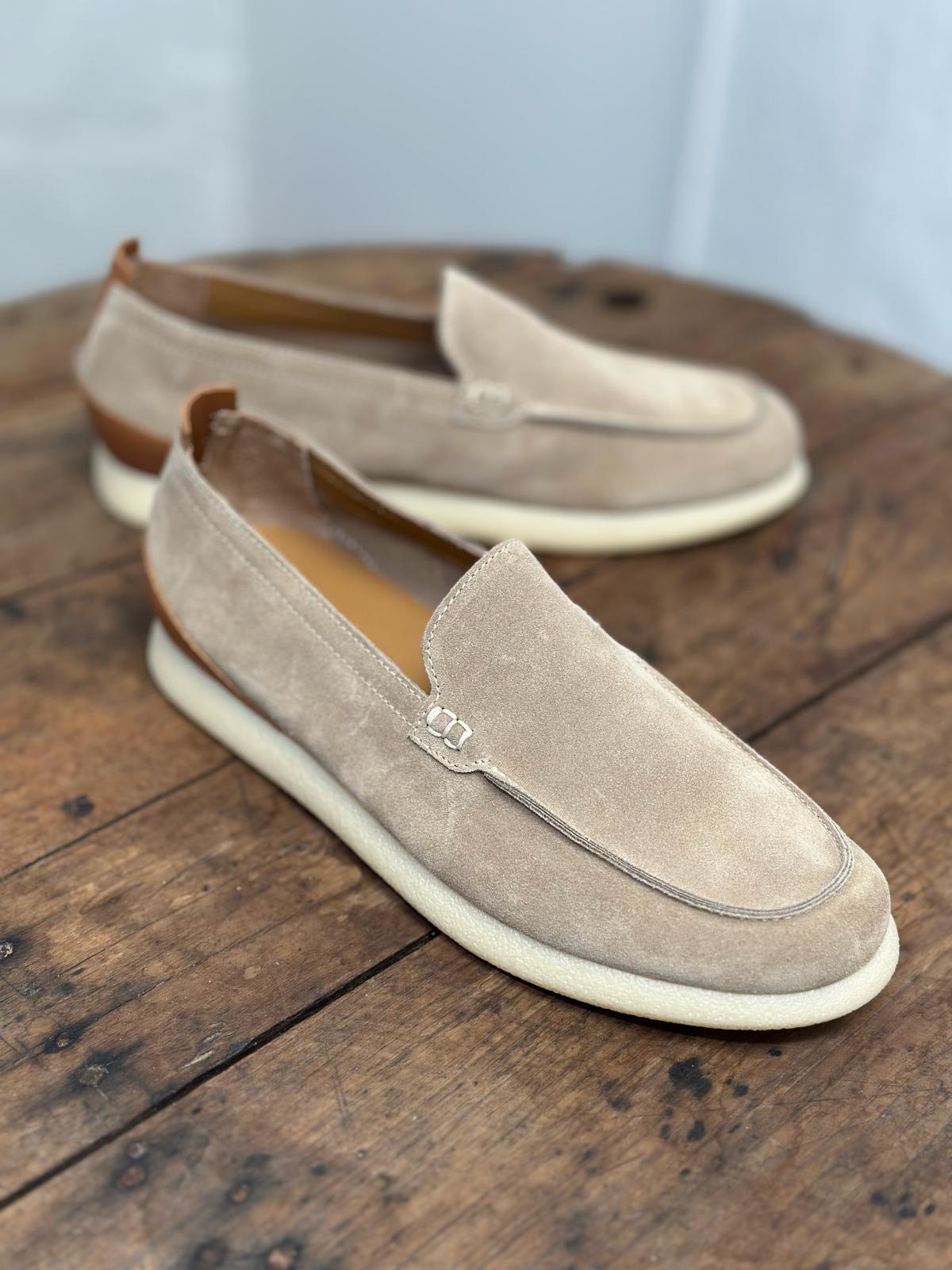 Mocassins KEBO beige homme