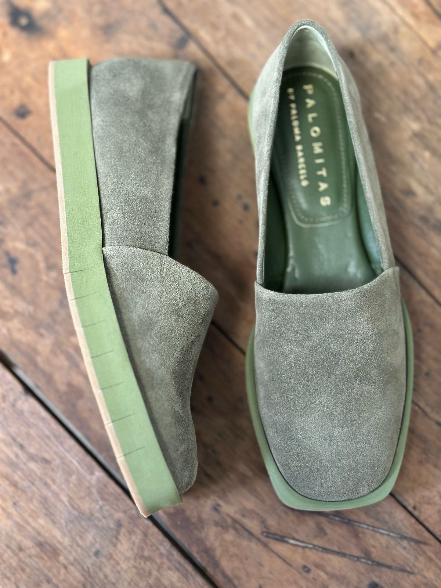 Mocassins PALOMITAS by PALOMA BARCELO kaki femme