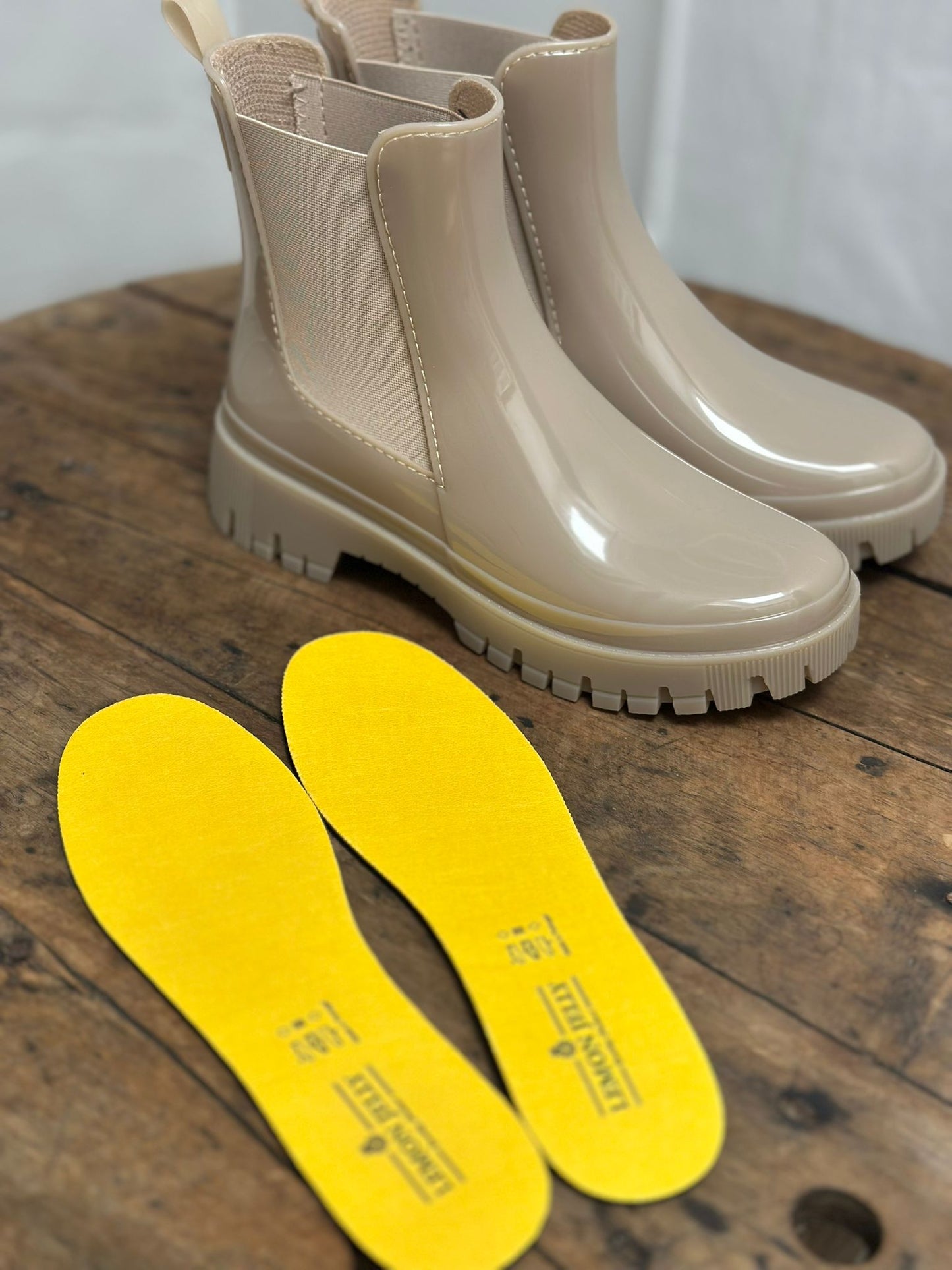 Bottines de pluie PEACHY 18 Beige LEMON JELLY