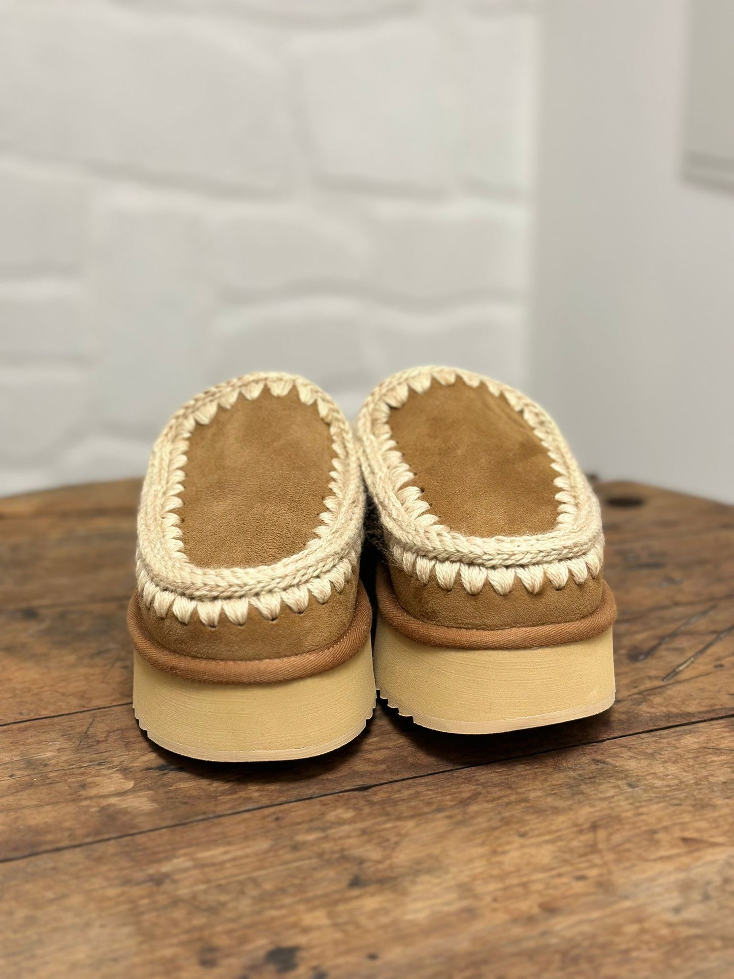 Sabot plateforme ESKIMO Cognac MOU