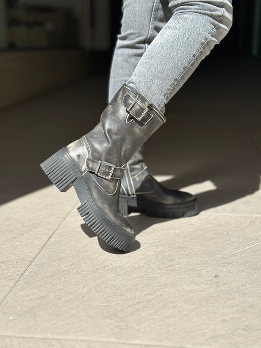 Bottines THE ART COMPAGNY 1397 Noir/gris femme