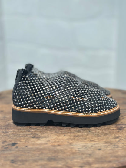 Nu-pieds FRU.IT noir cristaux femme