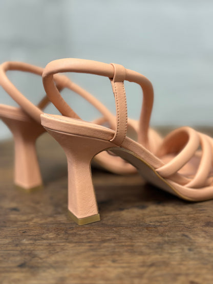 Nu-pieds à talons Angel Alarcon saumon femme