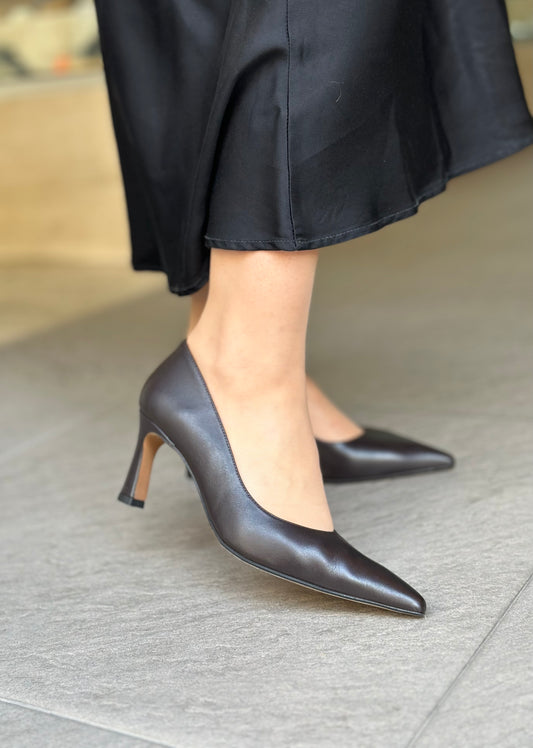Escarpins ANGEL ALARCON 25552-458B NAPA VOLGA MARRON femme
