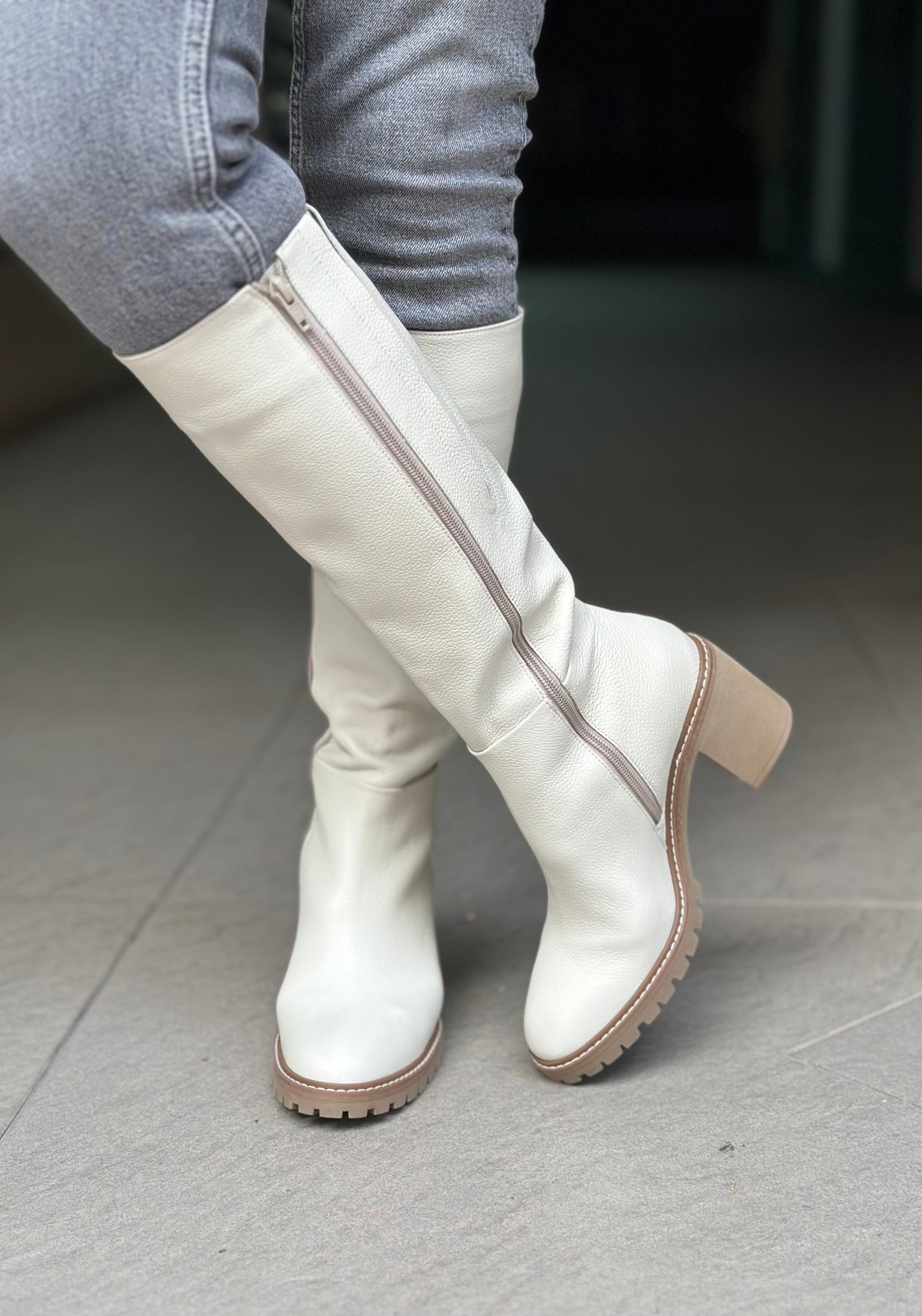 Bottes SOFTWAVES blanches femme