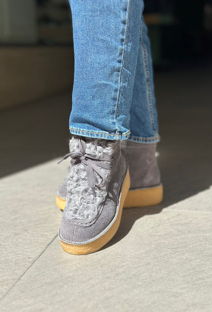Chaussures montantes NAN-KU EFK-01 GREY femme