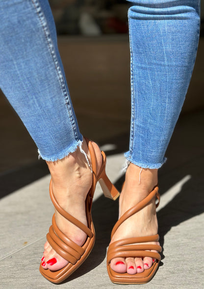 Nu-pieds à talons Angel Alarcon marron femme