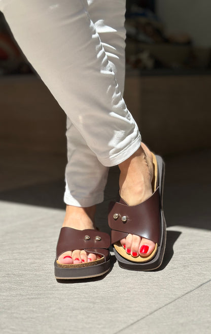 Nu-pieds PALOMITAS by PALOMA BARCELO marron femme