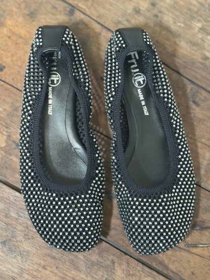 Ballerines FRU.IT Noir cristaux femme