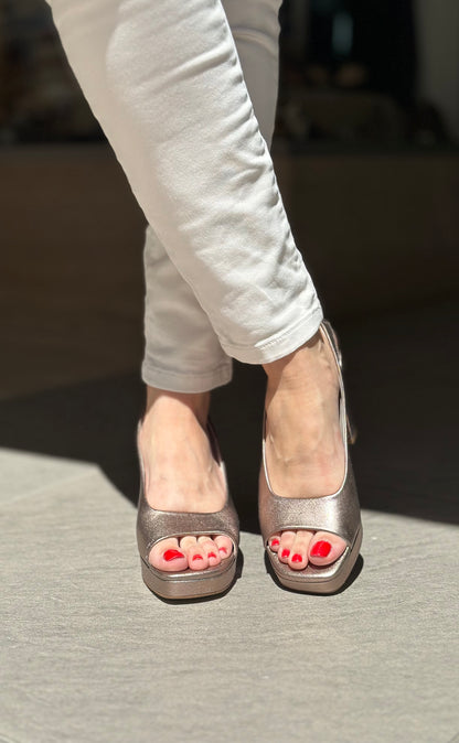 Nu-pieds à talons MARIAN bronze femme
