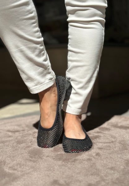 Ballerines FRU.IT Noir cristaux femme