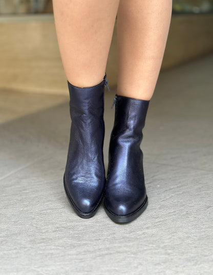 Bottines NGY LAMINADO BLEU femme