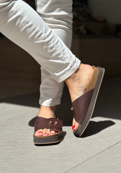 Nu-pieds PALOMITAS by PALOMA BARCELO marron femme