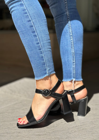 Nu-pieds à talons CAFE NOIR noir femme