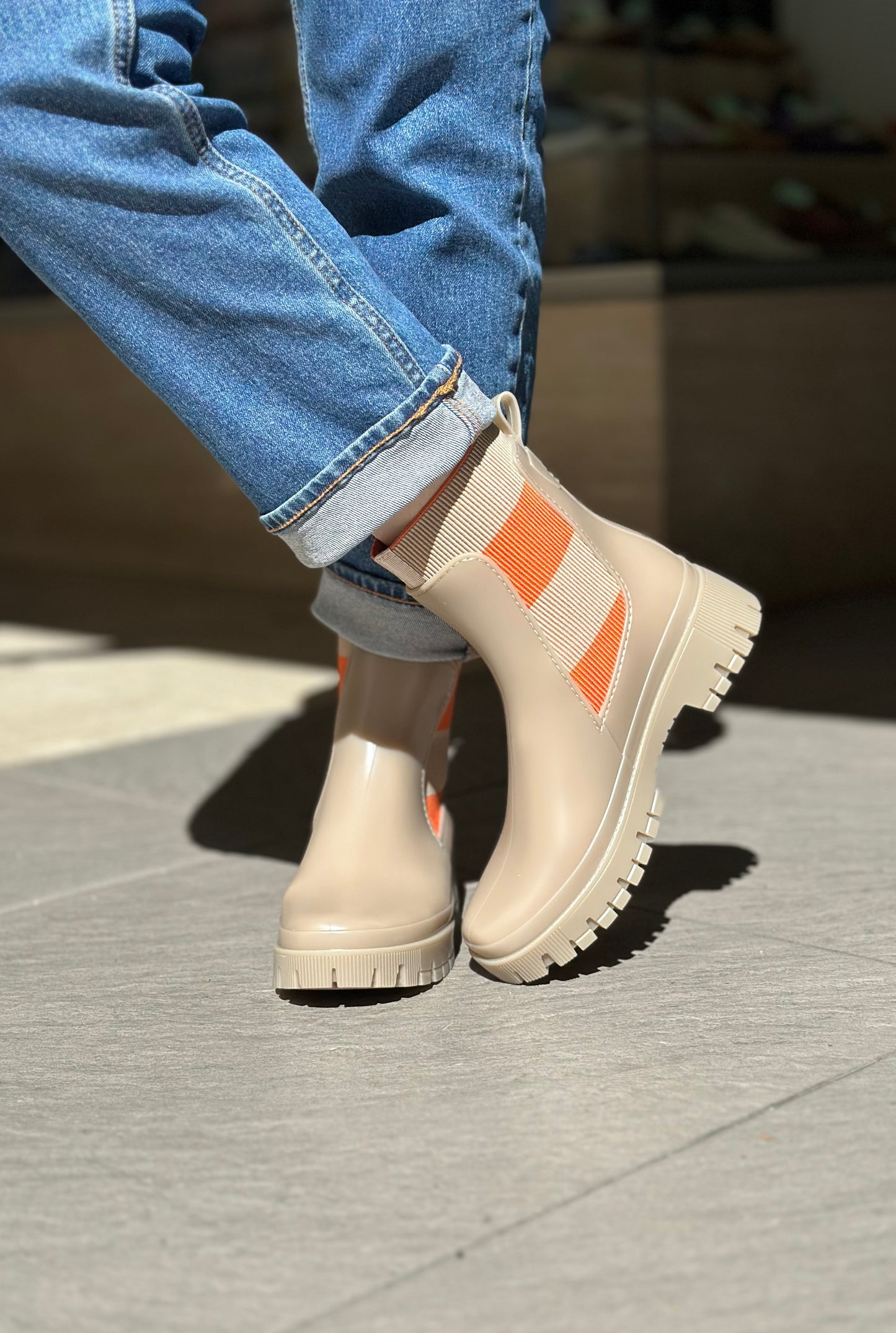 Bottines de pluie SELENA dusty nude LEMON JELLY