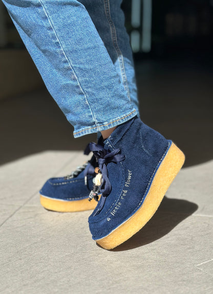 Chaussures montantes NAN-KU EFK-03 BLUE femme