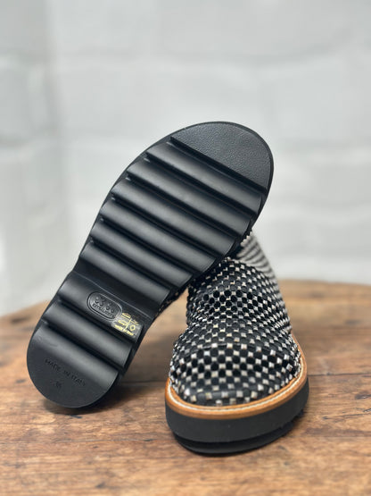Nu-pieds FRU.IT noir cristaux femme