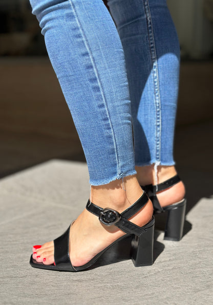 Nu-pieds à talons CAFE NOIR noir femme