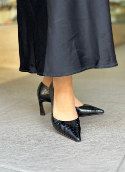 Escarpins ANGEL ALARCON 25552-458B MANATI NOIR femme