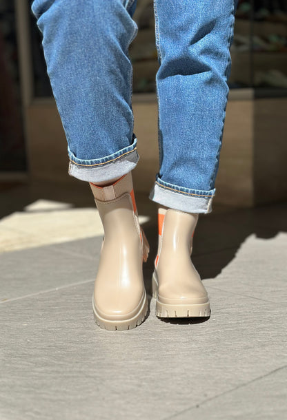 Bottines de pluie SELENA dusty nude LEMON JELLY