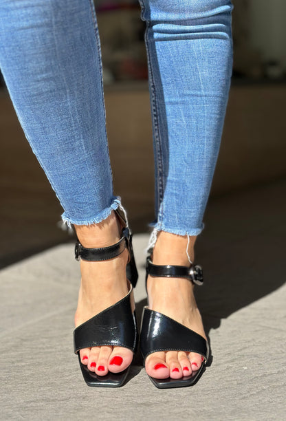 Nu-pieds à talons CAFE NOIR noir femme