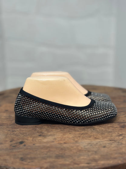 Ballerines FRU.IT Noir cristaux femme