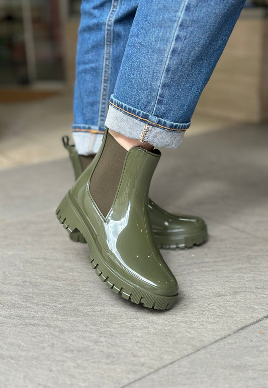 Bottines de pluie PEACHY military green LEMON JELLY