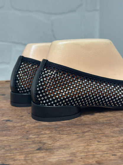 Ballerines FRU.IT Noir cristaux femme
