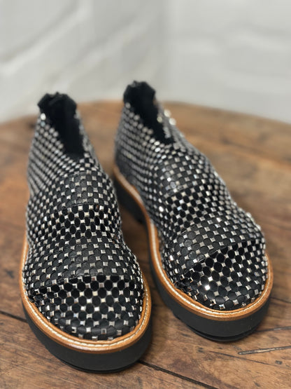 Nu-pieds FRU.IT noir cristaux femme