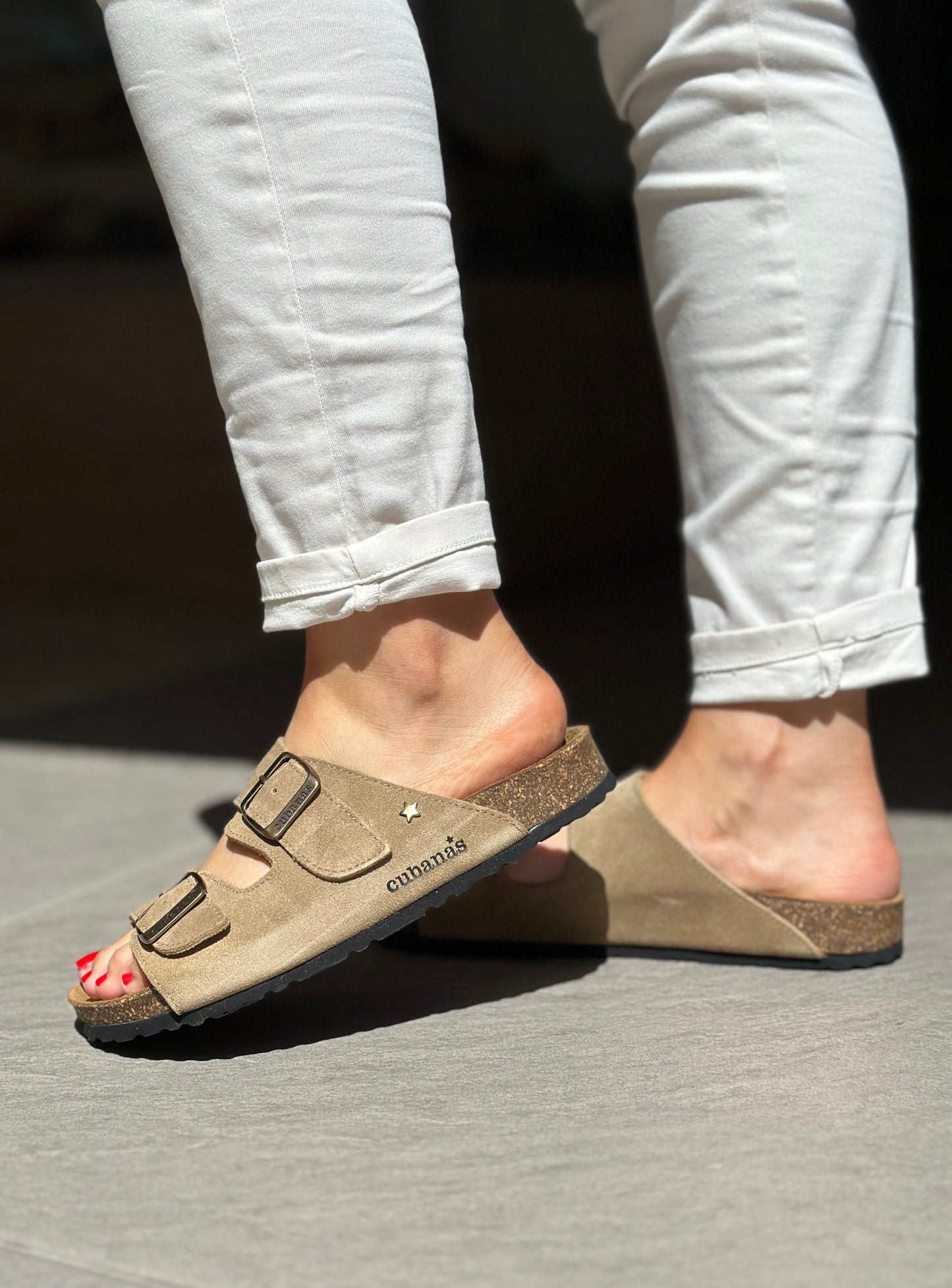 Nu-pieds CUBANAS Beige femme