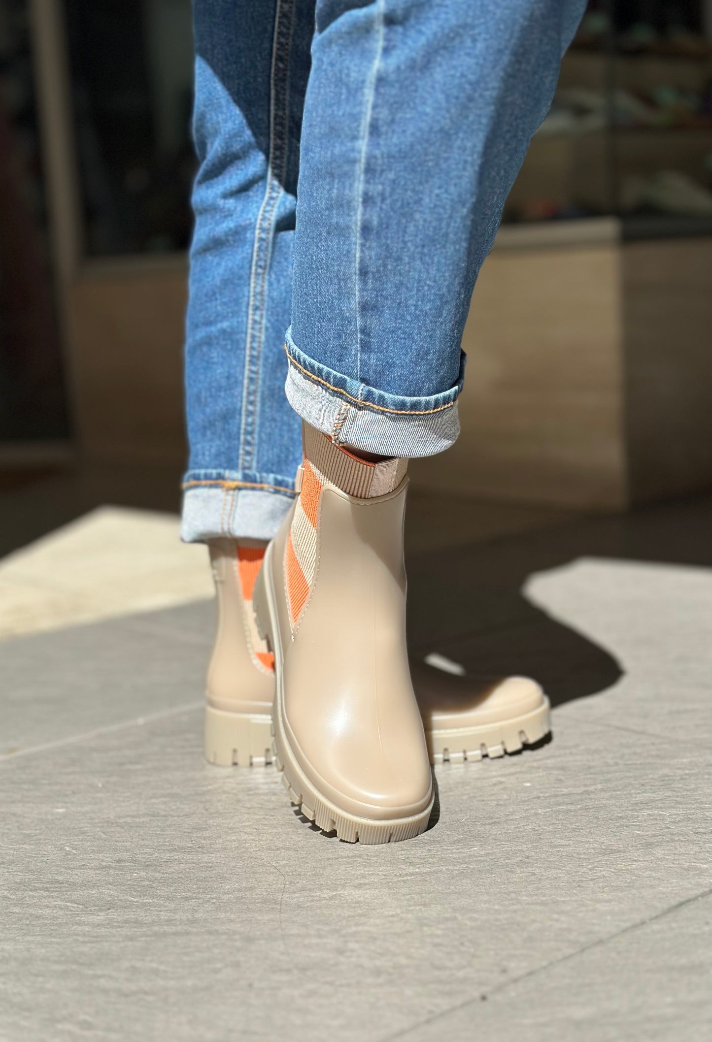 Bottines de pluie SELENA dusty nude LEMON JELLY