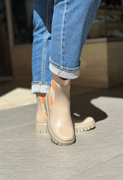 Bottines de pluie SELENA dusty nude LEMON JELLY