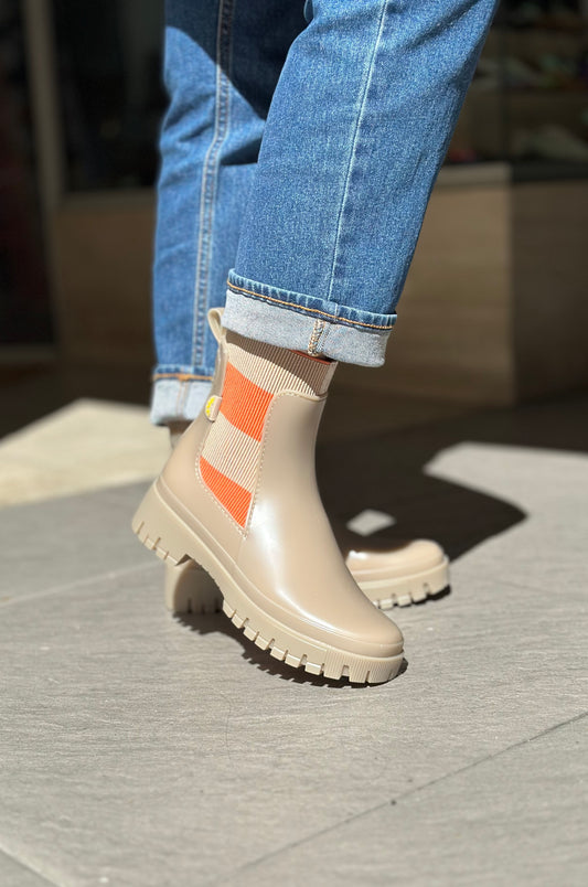 Bottines de pluie SELENA dusty nude LEMON JELLY