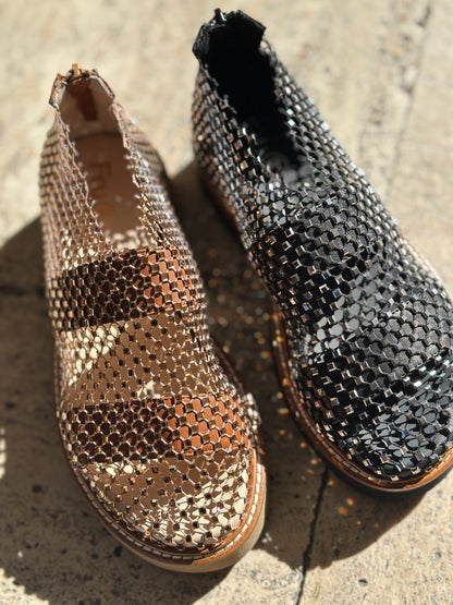 Nu-pieds FRU.IT noir cristaux femme